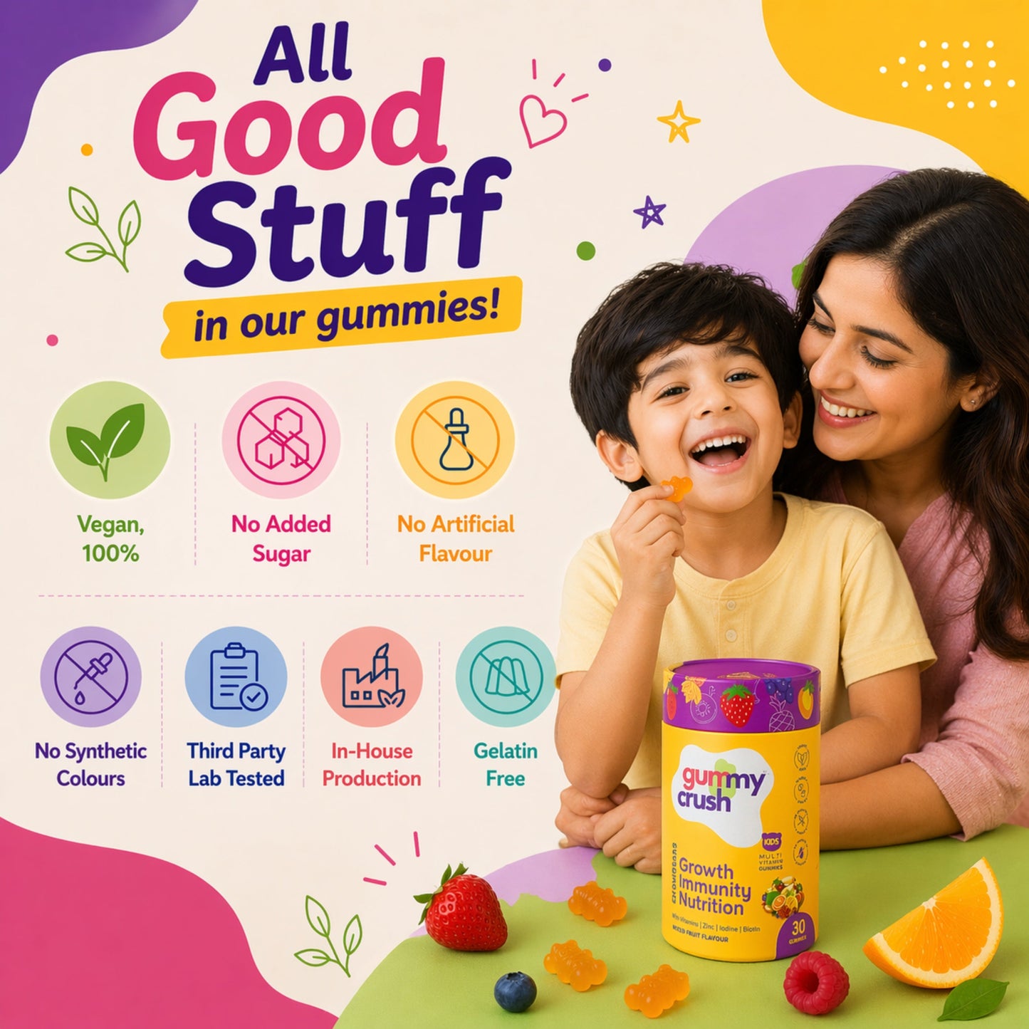 all good stuff in kids multivitamin gummies 